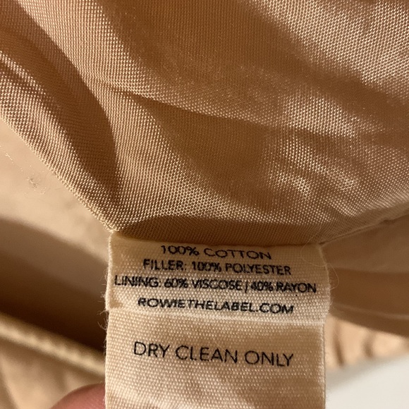 ROWIE THE LABEL QUILTED KAHKI COLOR SWEATER BUTTON UP SIZE SMALL - Picture 9 of 13